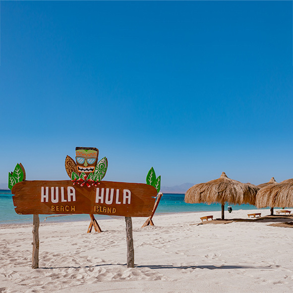 Plaża Hula Hula na łodzi luksusowej